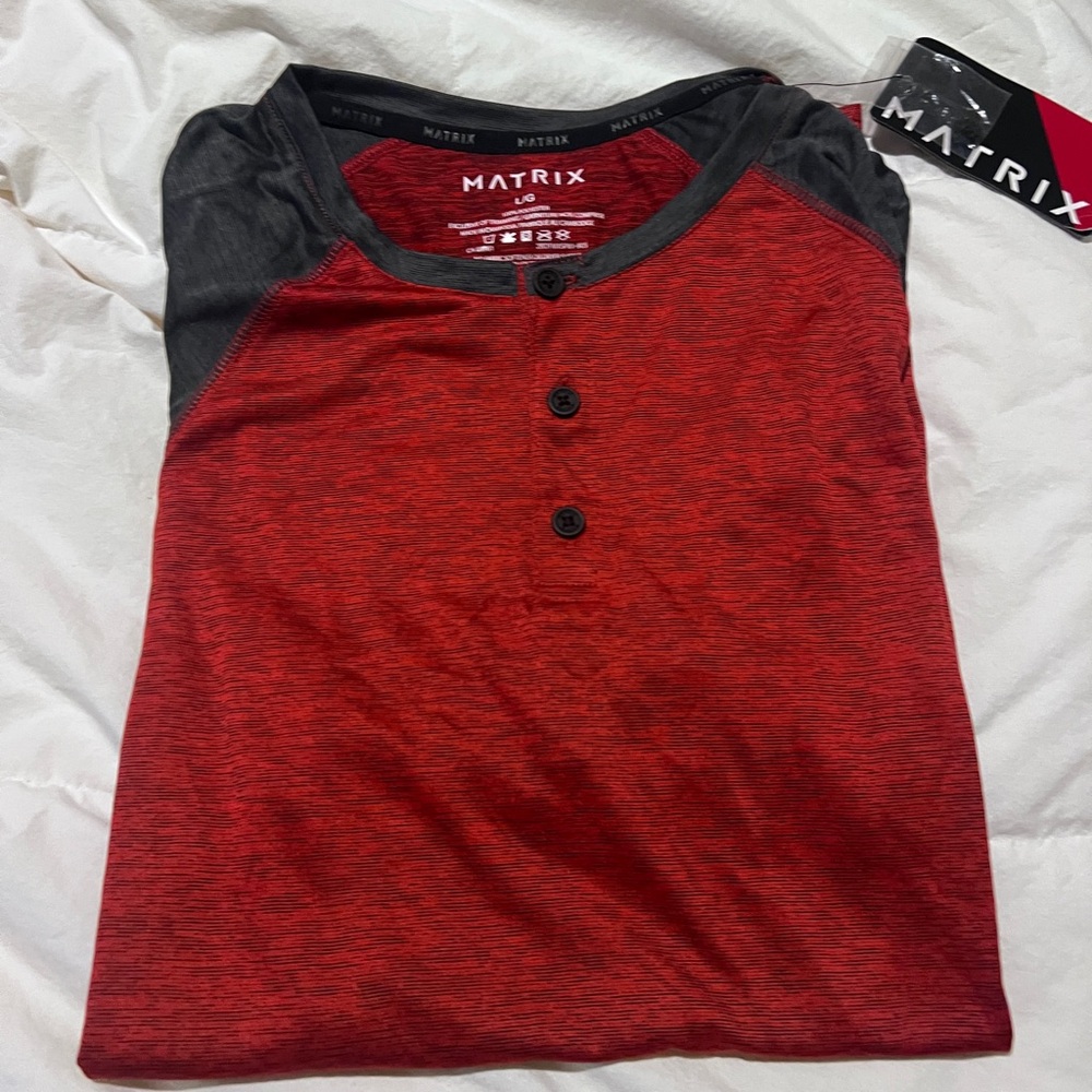 Matix Red and Black Short Sleeve Tee